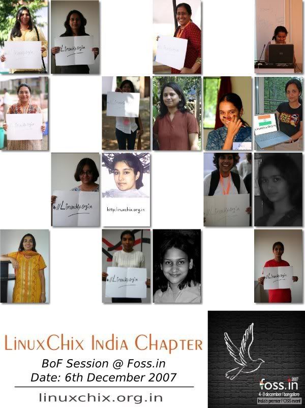 The LinuxChix India Chapter poster