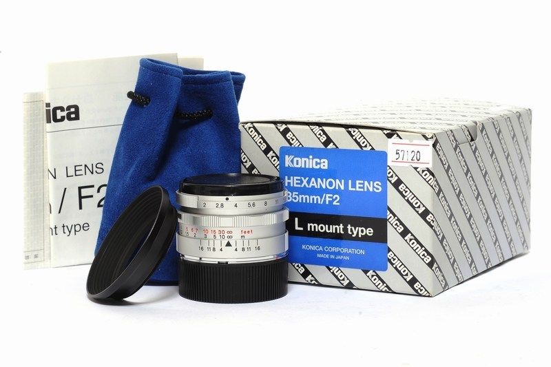 Konica Hexanon 35mm F/2 Limited Lens, Leica L39 Mount Konica Hexanon 35mm F/2 Limited Lens, Leica L39 Mount
