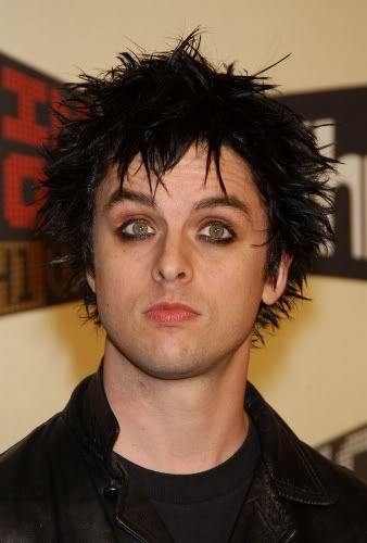 Cool punk hairstyle from Billie Joe Armstrong.