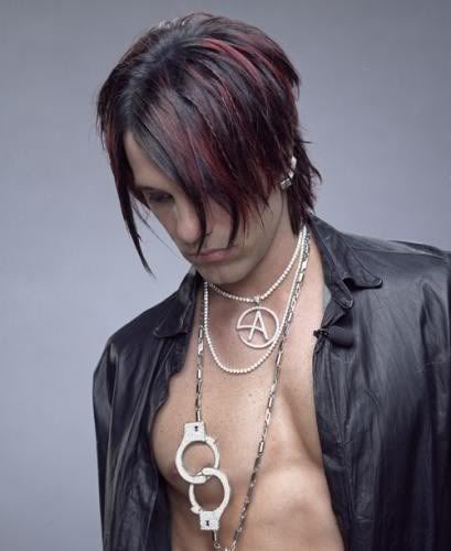 Criss Angel razor cut hairstyle