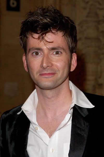 David Tennant with his mussed hairstyle