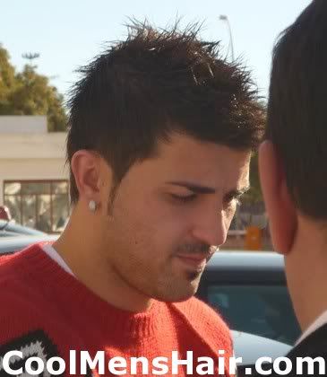 David Villa Faux Hawk spike hairstyle 