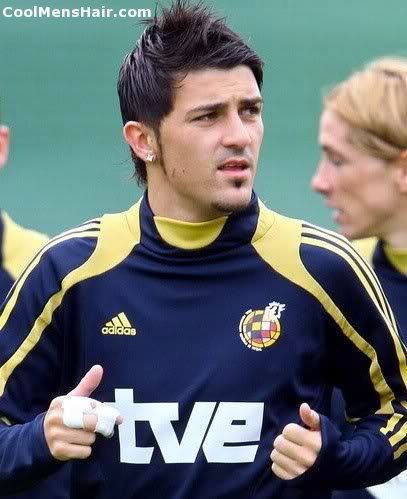 David Villa Faux Hawk Hairstyle For Men