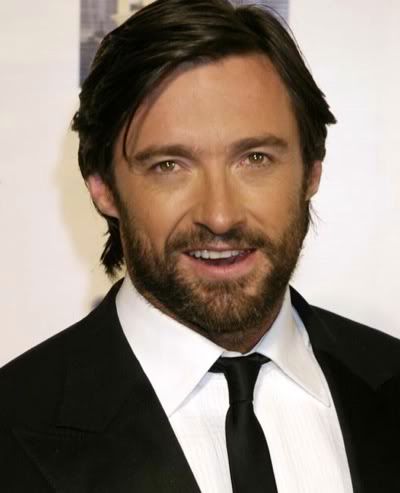 Jackman side parted hairstyle