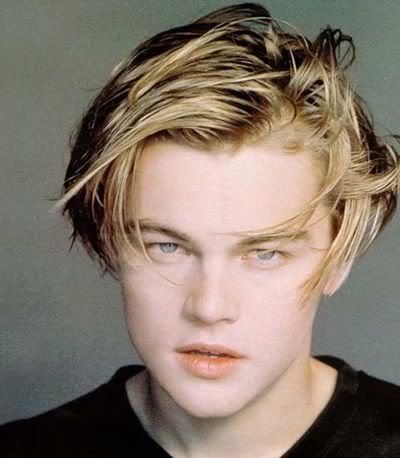 leonardo dicaprio younger years. Leonardo DiCaprio blonde bangs