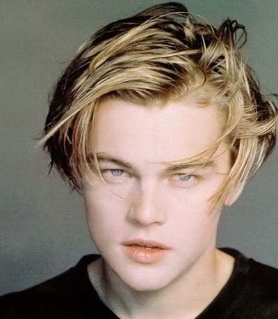 leonardo dicaprio young photoshoot. Leonardo DiCaprio blonde bangs