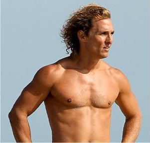 Matthew McConaughey surfer hairstyle 