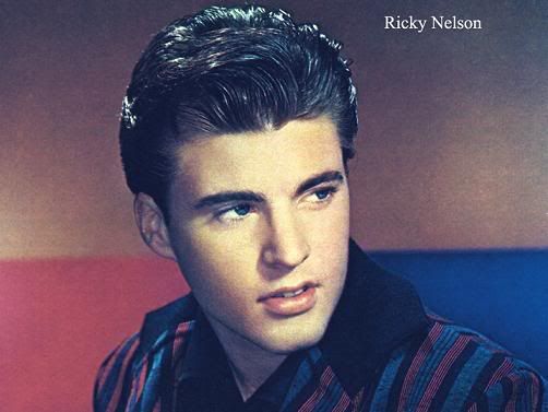 Photo of Ricky Nelson with his Pompadour Hairstyle