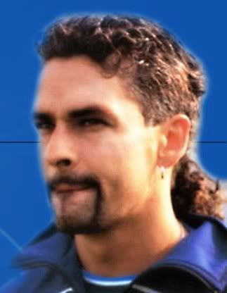 Beckham Mullet on Roberto Baggio Mullet Hairstyle Roberto Baggio Mullet Hair In The