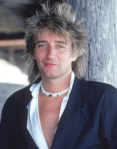 Celebrity Cool Punk Rock haircuts - Rod stewart