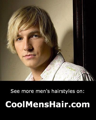 Hansen has sexy blond surfer hairstyle. His hair was cut to sit just above 