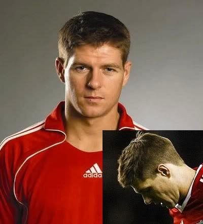 Steven Gerrard fade haircut
