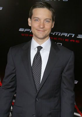 Tobey Maguire hairdo at Premiere of Spider-man 3.