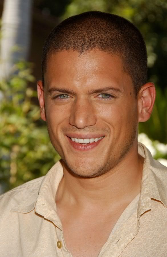 Male celebrity WentworthMiller short buzz haircut