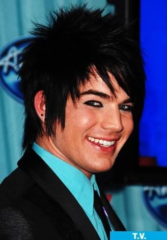 Adam Lambert emo hairdo 