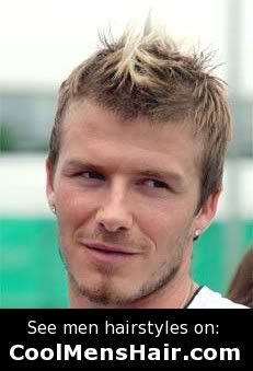 David Beckham  Hair on David Beckham Faux Hawk Hairstyle