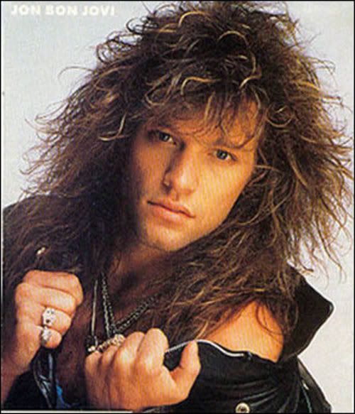 Jon Bon Jovi 80s Big Hairstyle for Men. 