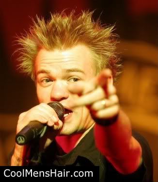 Cool men hairstyle from Deryck Whibley.