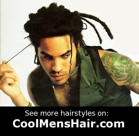 Photo of Lenny Kravitz dreadlocks hairstyle