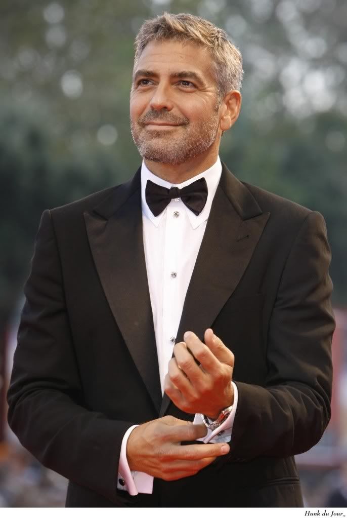 george clooney hairline. George Clooney caesar cut