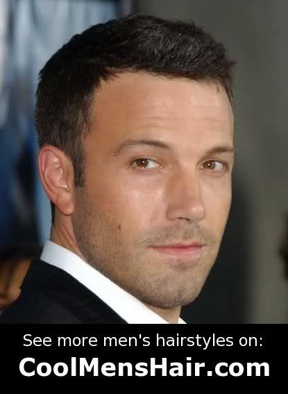 good men hairstyles. Ben Affleck short hairstyle.