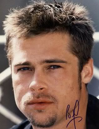 brad pitt hairline. Photo of Brad Pitt