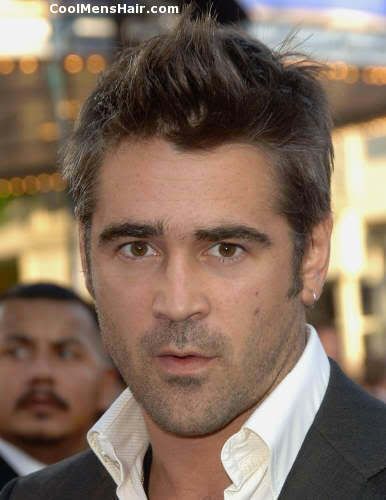 Image of Colin Farrell slike hairstyle. 