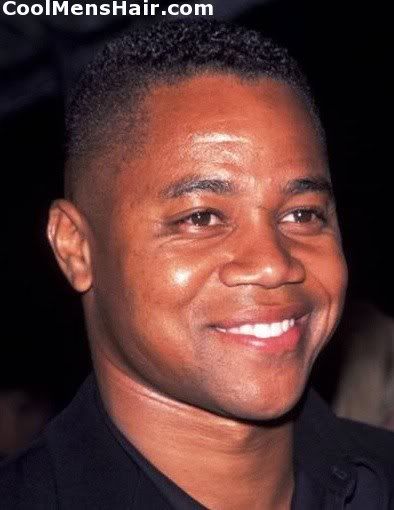 taper fade hairstyle. Cuba Gooding Jr taper fade