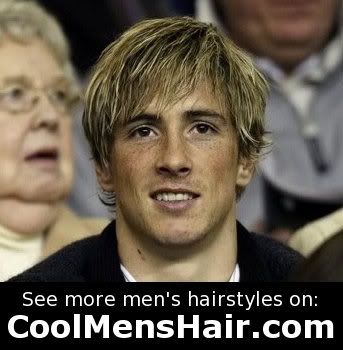 Photo of Fernando Torres mens hairstyle. Fernando Torres hairstyle.