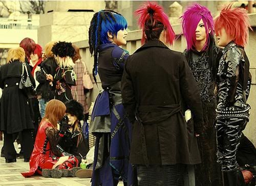 Image of Harajuku cosplayers.