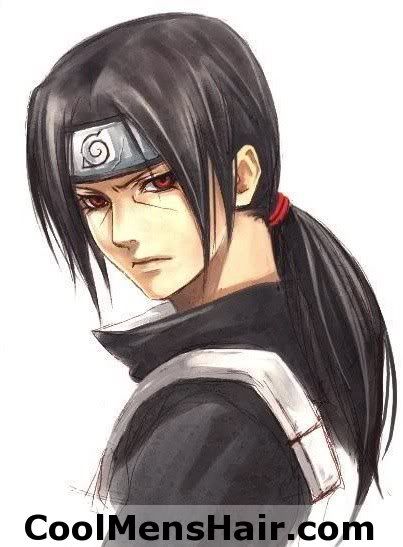 anime guys with long hair. Itachi long hairstyle