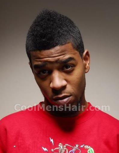 curly mohawk hairstyles. Kid Cudi curly mohawk