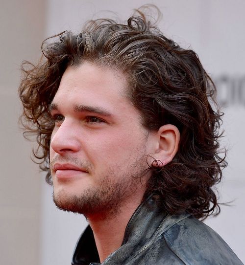 The side view of Kit Harington hair. Photos via KitHarington.com .