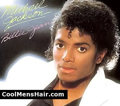 Picture of Michael Jackson jheri curl hairstyles for black men.