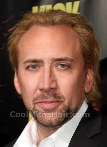 Photo of Nicolas Cage hairstyle.