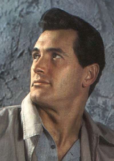 Picture of Rock Hudson quiff hairstyle. 