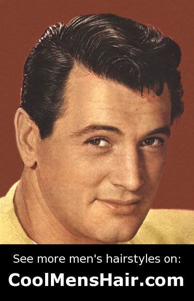 Photo of Rock Hudson classic quiff hairstyle for men. 