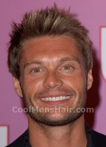 boys spiky hairstyles. Ryan Seacrest spiked hairstyle