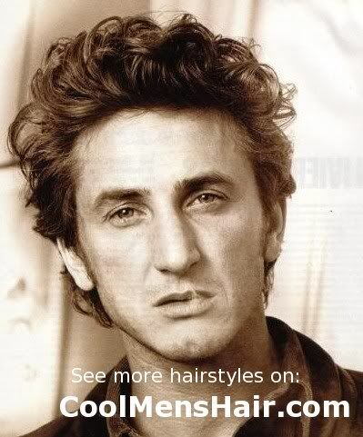 Natural Curly Hair Cuts on Sean Penn Hairstyles   Cool Men S Hairstyles Pictures   Styling Tips
