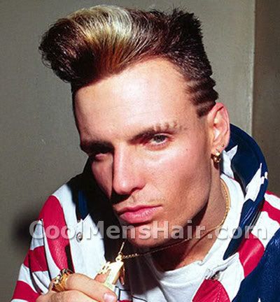 best men hairstyle. Photo of Vanilla Ice high top fade hairstyle. Vanilla Ice, born Robert