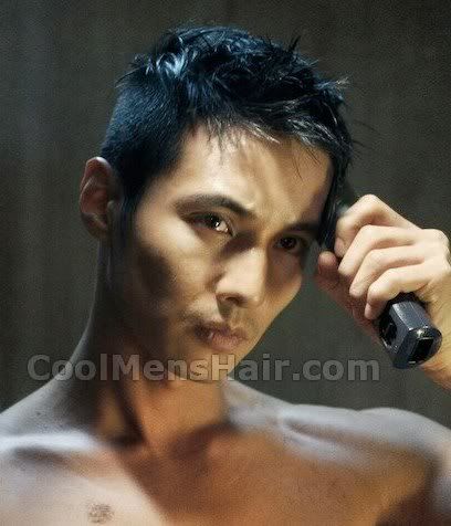 Pic of Won Bin short haircut in The Man From Nowhere.