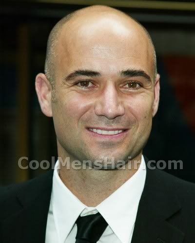 Andre Agassi shaved head Andre Agassi