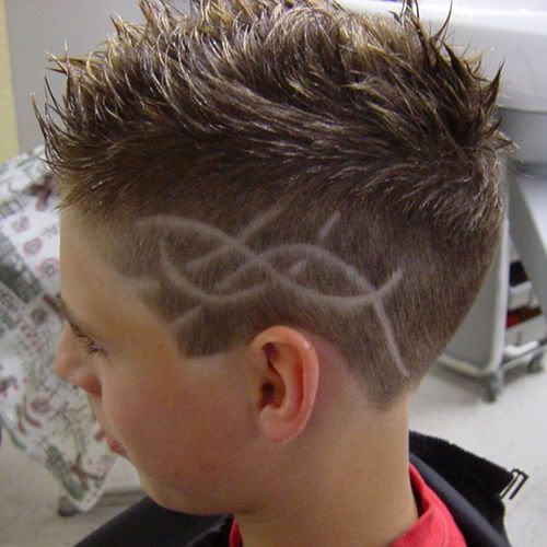 Photo of boys hair tattoo