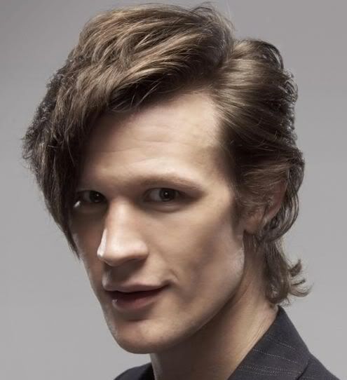 Picture of Matt Smith hairstyle in Doctor Who.