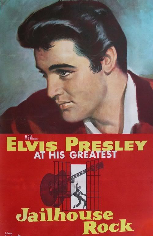 Foto de Elvis Presley em Jailhouse Rock.
