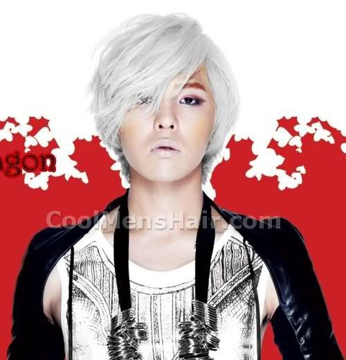 Image of G-Dragon hairstyle in the Heartbreaker album. 