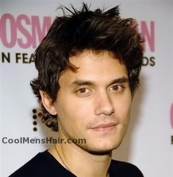 Image of John Mayer hairstyle. 