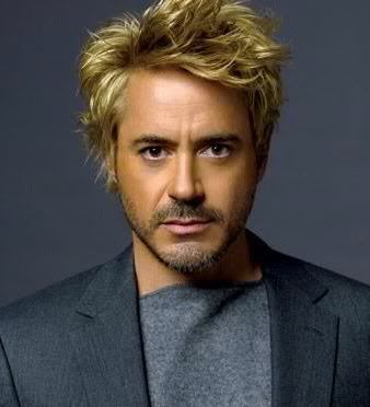 Image of Robert Downey Jr blonde hairstyle