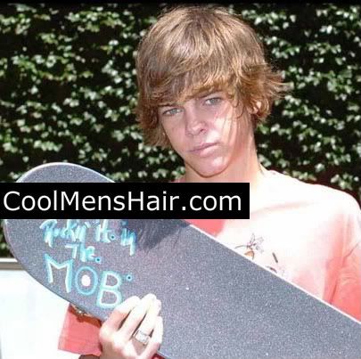 Photo of Ryan Sheckler skater hairstyles for boys. 