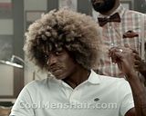 Image of Mario Balotelli haircut in Nike Barbershop ad.